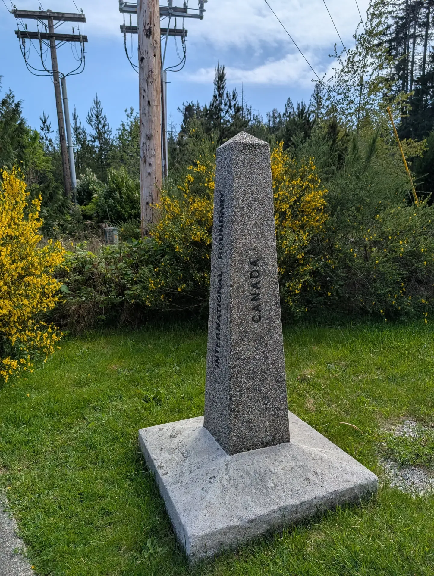 Point Roberts International Boundary pin