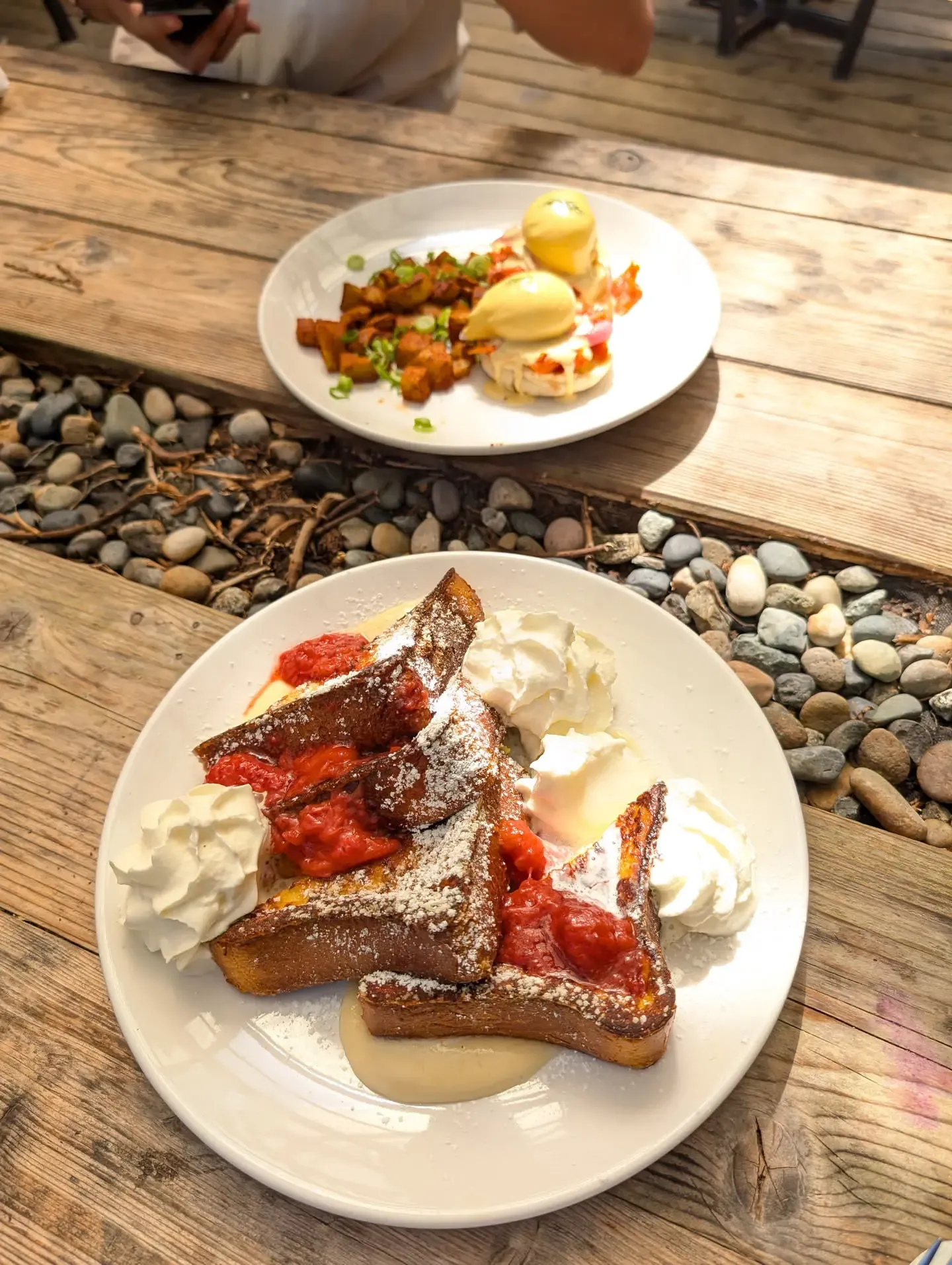 French Toast and Egg Benedic